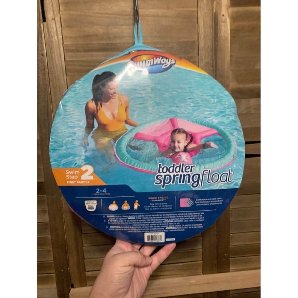 NEW Swimways Toddler Pool Float (2-4 years) Pink Teal
